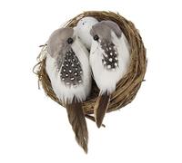 Toddmomy Delicate Bird Nest Decor for Garden Artificial Birds Nest Ornament Set for Home