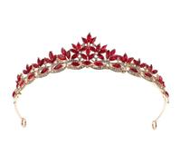 Toddmomy Delicate Rhinestone Tiara Crown Wedding Hair Accessory with Padded Design and Alloy Material, for Bride Hairstyle at Wedding or Prom