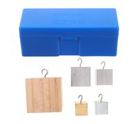 Toddmomy Density Cube Set Specific Gravity Cubes with Copper Iron Aluminum Physics Experiment Kit for Classroom Engagement Physics Lab Equipment Students