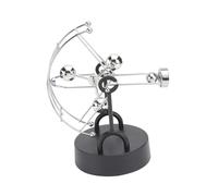 Toddmomy Desktop Science Ornament and Long Time Service Silver Abs and Metal Material Electronic Perpetual Motion Toy for Office Desktop Decoration