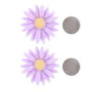 Toddmomy Diamond Drawing Fixators for Fixing Diamond Drawings 2pcs Flower Shaped with Magnet Cover Holders Portable Plastic Tools During Graduation W or Embroidery and DIY Cross-Stitch
