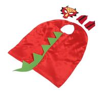 Toddmomy Dinosaur Costume with Cape Mask Claws for Halloween Party Birthday School Play Breathable Lightweight Fabric with Easy Fastening for Comfortable Role Play