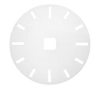 Toddmomy DIY Acrylic Clock Face Template - Precision Marking Guide - 10'' Round Router Stencil for Accurate Numeral Placement, Ideal for Woodworking Craft