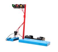 Toddmomy Diy Traffic Light Model Kit Educational Electric Learning Toy for Boy Girl Promotes Safety Awareness and Science Learning for Home Experiments and Classroom Activities