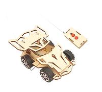 Toddmomy DIY Wireless Remote-Controlled Sports Car Toy Kit for Boys and Girls Assembled Racing Model Features Educational Racing Game