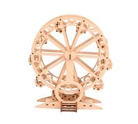 Toddmomy DIY Wooden Ferris Wheel Model for Boys and Girls Educational Craft Toy for Children for Family Interaction and Early Learning Fun Mechanical Assembly Kit