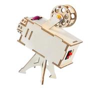 Toddmomy DIY Wooden Science Projector Kit Educational Stem for Hands Optical Model Building for Boys and Develops Problem Solving Teamwork and Creativity Skills Battery Craft Project
