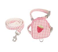 Toddmomy Dog Backpack Leash for Small Dogs Portable Traction Rope Harness for Outdoor Walking Miniature Dachshund Puppy