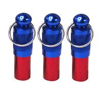 Toddmomy Dog Id Tag Capsule for Pets Privacy Protection Identity Tube Pendant Lightweight 3 Pack for Collar or Leash