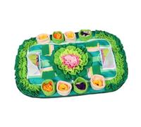 Toddmomy Dog Snuffle Mat for Dogs Interactive Pet Training Pad Scent Games for Foraging Skills Unique Football Field Design
