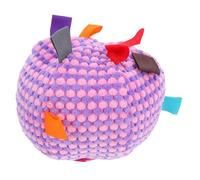 Toddmomy Dog Squeaky Ball Interactive Teething Relief Toy for Small Dogs Puppy Soft Stuffed Ball Built-in Bell for Indoor Outdoor Play Funny Chew Toy to Keep Them Busy