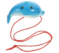 Toddmomy Dolphin Ocarina Musical Instrument for Beginners Cute Ocarina with Smooth Surface Sound for Travel Souvenir