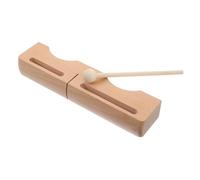 Toddmomy Double Bass Bang Wood Rhythm Block Percussion Rhythm Clapper for Adults Wood Block Wooden Beater for Music Practice