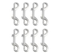 Toddmomy Double Ended Bolt Hook Clips and Reversible Connection with Spring-Loaded Bolts 8pcs Metal Snap Hooks for Secure Closure, Heavy Duty Long Snap Clips for Hanging and Industrial Use