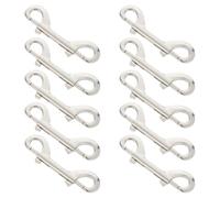 Toddmomy Double Ended Bolt Snap Hooks and High Resistance to Deformation 10pcs Zinc Alloy with Enhanced Security Design for Dog Leash for Walking Medium or Large Breeds Outdoors in Urban