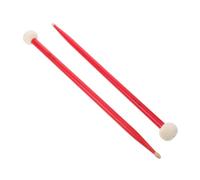 Toddmomy Double-ended Drum Stick Soft Felt Mallet Head for Percussion Instruments Maple Material for Marching Snare Drumming