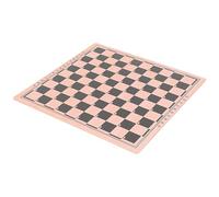 Toddmomy Double-Sided 100-Grid Chess Board for Kids and Students Portable Wooden Checkerboard 64 Squares for Chess Tournaments and Training