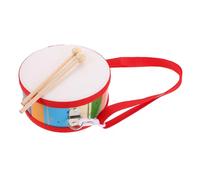 Toddmomy Double-sided Hand Drum with Adjustable Strap and Mallets Wooden Cartoon Percussion Instrument for Early Childhood Music Education Two-sided Rhythm Inspired by Orff Method for