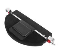 Toddmomy Drum Bass Mute Pad Rubber Quiet Drum Practice Pad Black Comfortable Grip Easy Placement for Drummers Kit Silencing