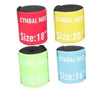 Toddmomy Drum Mute Circles Practice Accessories Dampening Circles Drum Silence Cloth for Drummers Random Color