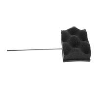 Toddmomy Drum Mute Pad Sponge Replacement Head Noise Reduction Protecting Drum Shell Black Metal Plastic Sponge Suitable for Practice Quietly Extended Practice