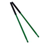 Toddmomy Drumsticks and Drum Pad Practicing with Drummer Exercises Aluminium Alloy Anti-rust Drum Stick Strong Build and Green Colour