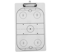 Toddmomy Dry Erase Hockey Coaching Board Portable Coaches Clipboard Tactical Strategy Whiteboard for Ice Hockey Team Planning and Communication