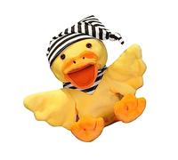 Toddmomy Duck Hand Puppet Doll for Boys and Girls Soft Cloth Storytelling Toy for Bedtime Parent-Child Interactive Glove Doll Cute Yellow Design for Story Time