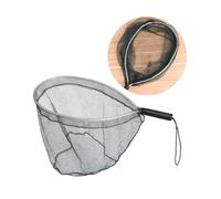 Toddmomy Durable Hand Fishing Net Aluminium Alloy Nylon Mesh Portable Dip Net for Fly Fishing Lightweight and Easy to Carry for River Lake Stream Use