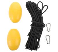 Toddmomy Durable Kayak Anchor Rope with Floating Buoy Balls and Stainless Steel Hook Lightweight Tow Line for Canoe Sup and Yacht Docking Easy to Store and Handle for Boating Trips