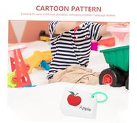 Toddmomy Early Learning English Flash Cards for Safe Paper Cognitive Plaything with Font Moderate for Easy Carry Educational Memory Cards for Language Development
