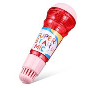 Toddmomy Echo Microphone for Lightweight Plastic Speech Therapy Prop Party Fun Safe with Soft Echo Sound and Sticker Gift