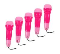 Toddmomy Echo Microphone Toy for Kids 5Pcs Educational Karaoke Playset Lights and Sound Effects for Speech Therapy and Fun Activities Random Color
