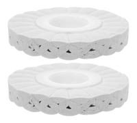 Toddmomy edgebander fitting 2pcs cloth wheel for buffing wheel reusable 150x50mm 20-layer 20mm Hole for edge banding machine accessories