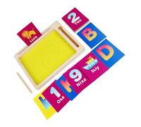Toddmomy Educational Alphabet Sand Tray for Preschoolers DIY Creative Sand Art Set Enhancing Letter Tracing Writing Skills and Early Learning Development