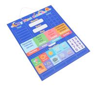 Toddmomy Educational Wall Mounted Weather Matching Calendar for Material Cognitive Learning Board to Teach Seasons Dates and Weather Concepts for Early Childhood Development