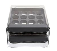 Toddmomy Egg Carton Reusable Kitchen Storage Box Convenient Egg Organizer for Refrigerator Counter