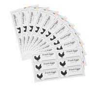 Toddmomy Egg Produce Dates Labels Fresh Egg Stickers 40 Sheets Self-Adhesive Copper Stickers Easy to Peel Off Small Farm Business and Farmers Market Stall