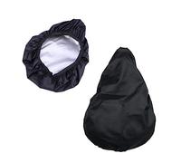 Toddmomy Elastic Bike Seat Cover Outdoor Rain Dust Protection for Bicycle Saddles Black