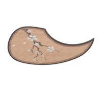 Toddmomy Electric Guitar Pickguard Wood Grain Pattern Acoustic Scratch Plate Guitar Guard Sticker Supply