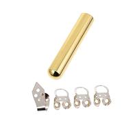 Toddmomy Electric Guitar Slide Tone Bar Stainless Steel Metal Guitar Slide Includes for Fingerstyle Playing