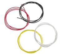 Toddmomy Electric Guitar Wiring Kit with Silicone Copper Wire 4pcs Shielded Patch Cables for Enhanced Pickup Response and Noise Reduction, for Recording Purposes and Parties