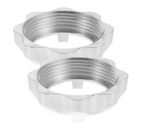 Toddmomy Electric Meat Grinder Fastening Nut Replacement 2Pcs 8Cm Diameter Sturdy Screw Bolt for Kitchen Appliance Parts Compatible with Multiple Mincer Models