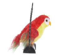 Toddmomy Electric Talking Parrot Toy Red Recording Bird for Boy Girl Interactive Mimicry Learning Companion Fun Ages and up No Batteries Required