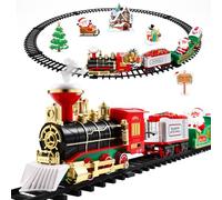 Toddmomy Electric Train Toy Set for Kids, Christmas Model Train Set with Sound And Light, Perfect for Under The Christmas Tree
