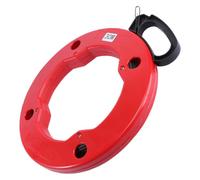 Toddmomy Electrical Fish Tape Wire Puller 30M Red Steel Wire Fish Type Cable Pulling Tool for Electricians and in Conduits