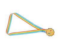 Toddmomy Elegant Metal Medal with Neck Ribbon for Sports Competitions Unique Craftsmanship Reflecting Strength and Agility for Marathon Events and Contest Rewards