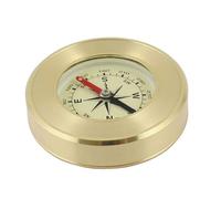 Toddmomy Elegant Mini Compass Outdoor Survival Tool Brass Construction and Ranging Function