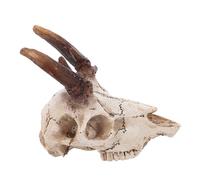 Toddmomy Elk Skull Terrarium Decor for Reptiles Realistic Hideout for Bearded Dragons and Lizards Resin Reindeer Skull Aquarium Accessory