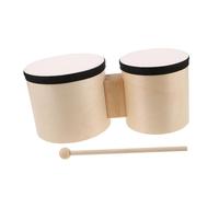 Toddmomy Entry-level Percussion Instruments Wood Bongos Hand Drum and Tambourines for Music Education Performances Accessories